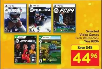 Walmart Selected Video Games offer