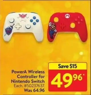 Walmart PowerA Wireless Controller for Nintendo Switch offer