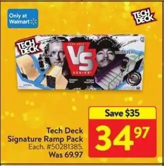 Walmart Tech Deck Signature Ramp Pack offer