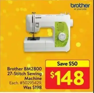 Walmart Brother BM2800 27-Stitch Sewing Machine offer