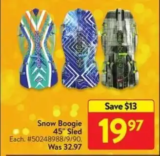 Walmart Snow Boogie 45" Sled offer