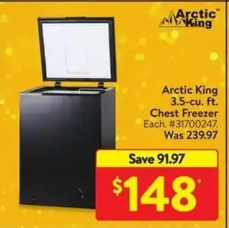 Walmart Arctic King 3.5-cu ft Chest Freezer offer