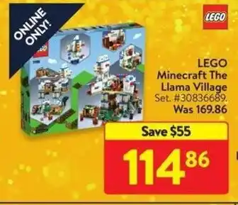 Walmart LEGO Minecraft The Llama Village Set offer
