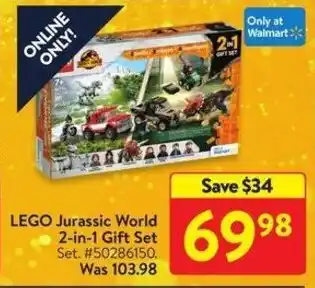 Walmart LEGO Jurassic World 2-in-1 Gift Set offer