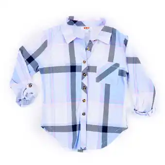 Giant Tiger Monkey bars toddler girl's plaid top with knot front offer