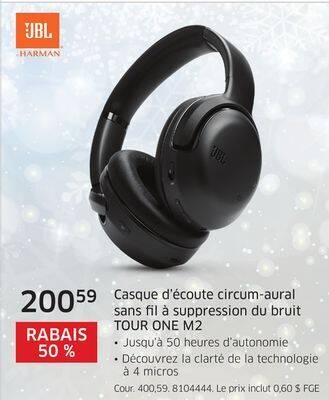 The Source Casque d'écoute circum-aural sans fil à suppression du bruit tour one m2 jbl offer