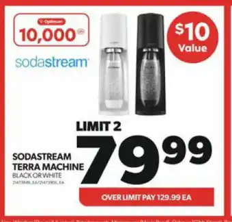 Real Canadian Superstore SODASTREAM TERRA MACHINE BLACK OR WHITE offer