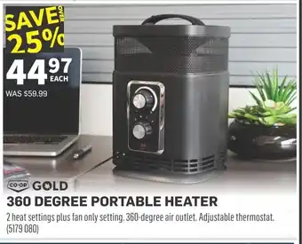 Co-op 360 DEGREE PORTABLE HEATER offer