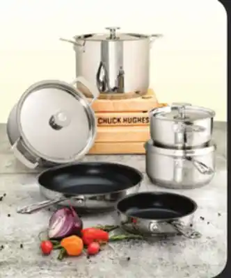 Hudson's Bay Chuck hughes 10-piece 1-ply stainless steel cookware set offer