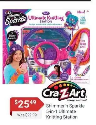 Samko & Miko Toy Warehouse Shimmer'n sparkle 5-in-1 ultimate knitting station offer