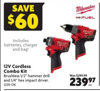 Home Hardware 12v cordless combo kit offer