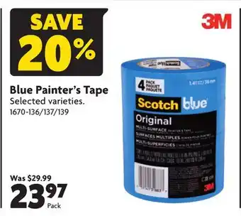 Home Hardware Blue painter's tape offer