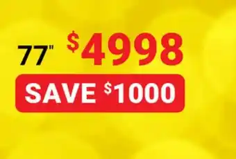 Visions Electronics Lg 77 oled evo 4k smart tv (2023) (oled77g3pua) offer