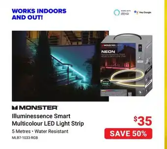 Visions Electronics Monster illuminessence smart multicolour led light strip offer