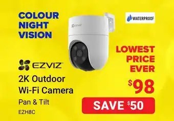Visions Electronics Ezviz 2k outdoor wi-fi camera offer