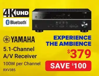Visions Electronics Yamaha 5.1-channel a/v receiver offer