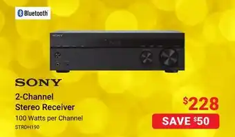 Visions Electronics Sony 2-channel stereo receiver offer