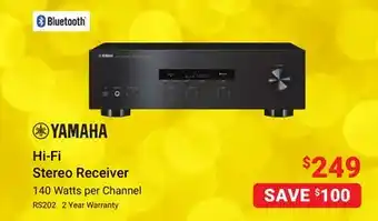 Visions Electronics Yamaha hi-fi stereo receiver offer