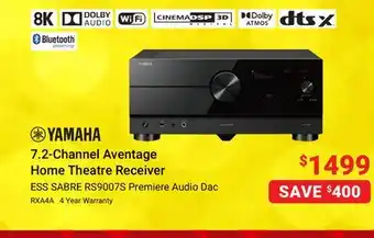 Visions Electronics Yamaha 7.2-channel aventage home theatre receiver offer