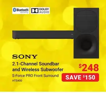Visions Electronics Sony s-force pro front surround offer