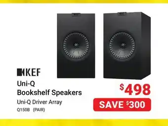 Visions Electronics Kef uni-q bookshelf speakers offer