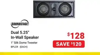 Visions Electronics Soundstage dual 5.25 in-wall speaker offer