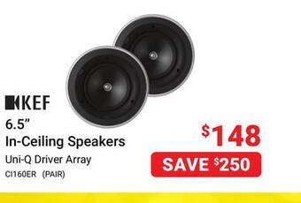 Visions Electronics Kef 6.5 in-ceiling speakers offer