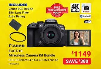 Visions Electronics Canon eos r10 mirrorless camera kit offer