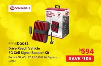 Visions Electronics Weboost drive reach vehicle 5g cell signal booster kit offer