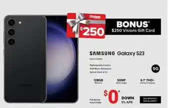 Visions Electronics Samsung galaxy s23 cell phone offer