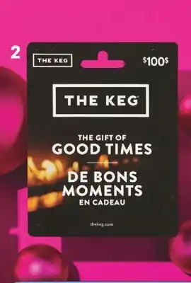 Shoppers Drug Mart The keg gift card offer