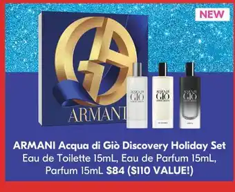 Shoppers Drug Mart Armani acqua di giò discovery holiday set offer