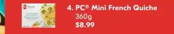 Shoppers Drug Mart Pc mini french quiche offer