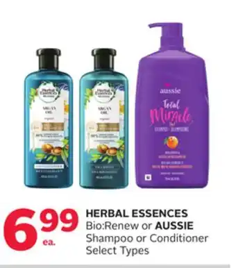 Rexall Herbal essences bio: renew or aussie shampoo or conditioner offer