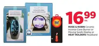 Rexall Rose & robin ceramic incense cone burner or moving sands display or heat holders headband offer