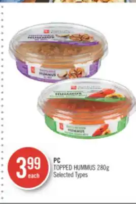 Shoppers Drug Mart Pc topped hummus offer