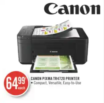 Shoppers Drug Mart Canon pixma tr4720 printer offer