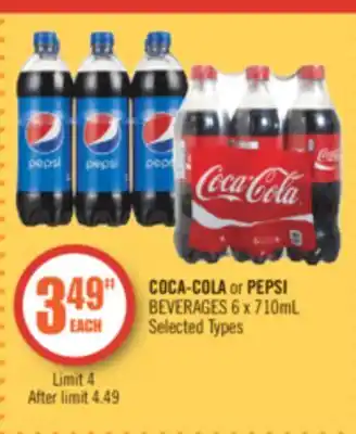 Shoppers Drug Mart Coca-cola or pepsi beverages offer
