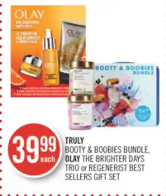Shoppers Drug Mart Truly booty & boobies bundle olay the brighter days trio or regenerist best sellers gift set offer
