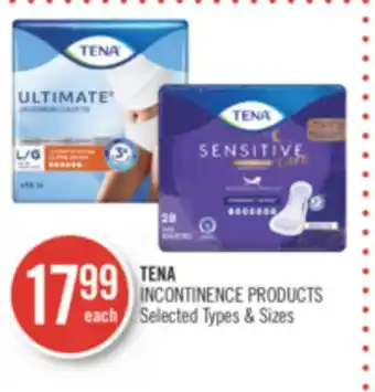 Shoppers Drug Mart Tena incontinence products offer