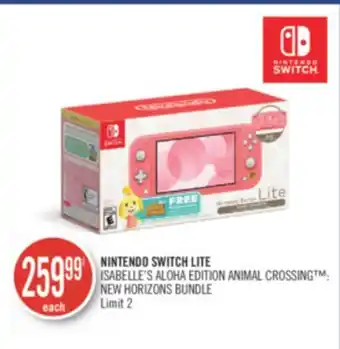 Shoppers Drug Mart Nintendo switch lite isabelle's aloha edition animal crossing : new horizons bundle offer