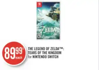 Shoppers Drug Mart The legend of zelda : tears of the kingdom for nintendo switch offer