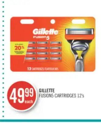 Shoppers Drug Mart Gillette fusion5 cartridges offer