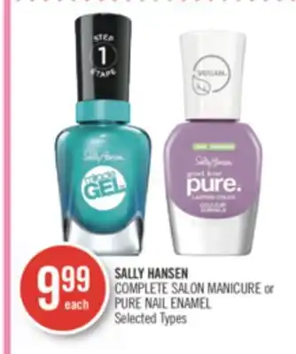 Shoppers Drug Mart Sally hansen complete salon manicure or pure nail enamel offer
