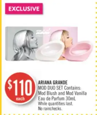 Shoppers Drug Mart Ariana grande mod duo set offer