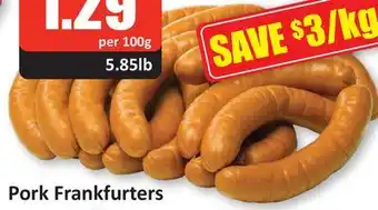 Starsky Pork frankfurters offer