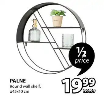 JYSK Palne round wall shelf offer