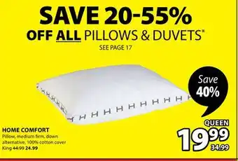 JYSK Home comfort pillow offer