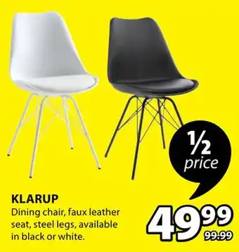 JYSK Klarup dining chair offer