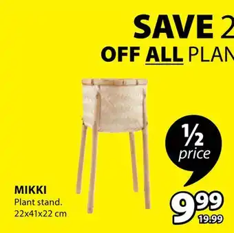 JYSK Mikki plant stand offer